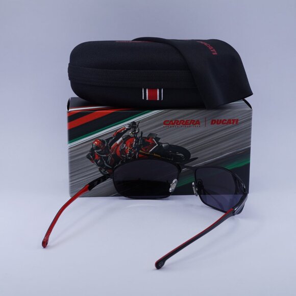 Carrera CARDUC 006/S 0OIT AO Rectangle Sunglasses - Black/Red - Picture 9 of 10